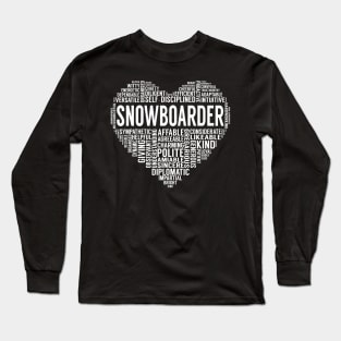 Snowboarder Heart Long Sleeve T-Shirt